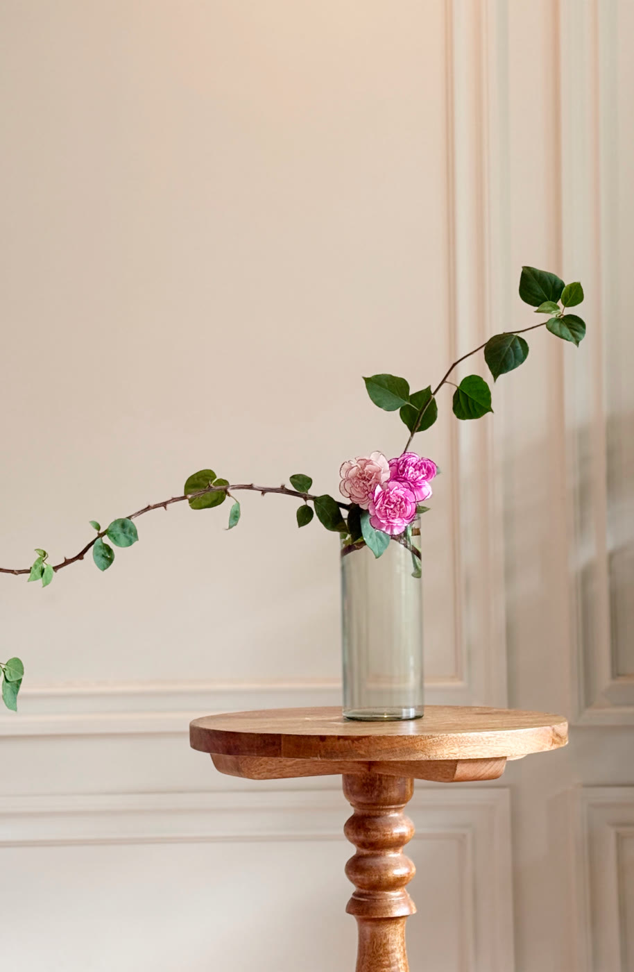 Seasonal foliage on a studio table